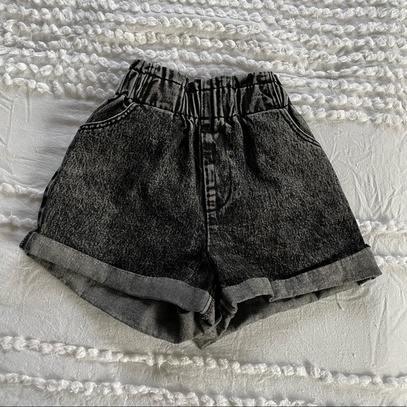 Princess Polly Pants - Black paperbag shorts